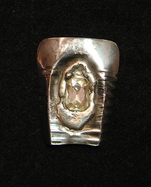 BroCHe:SCulPT. - (Acier,étain,cristal SWarOwSKy)